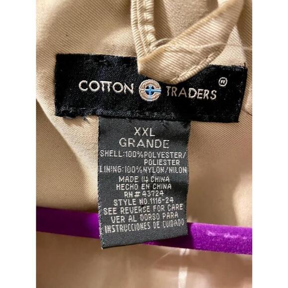 XXL Men's Cotton Traders Beige Lightweight casual Bomber Jacket - Picture 6 of 7